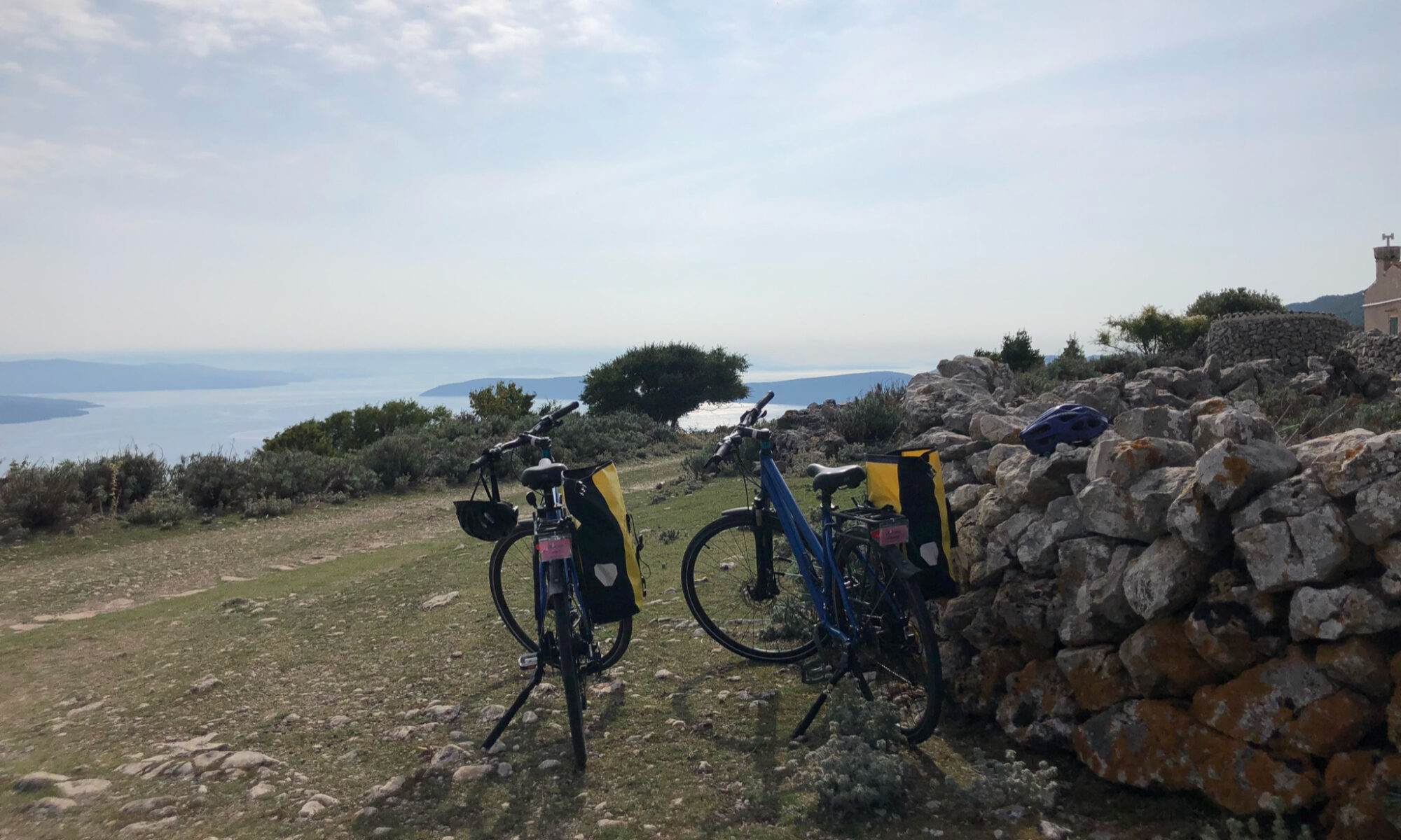 Two bikes on the hill