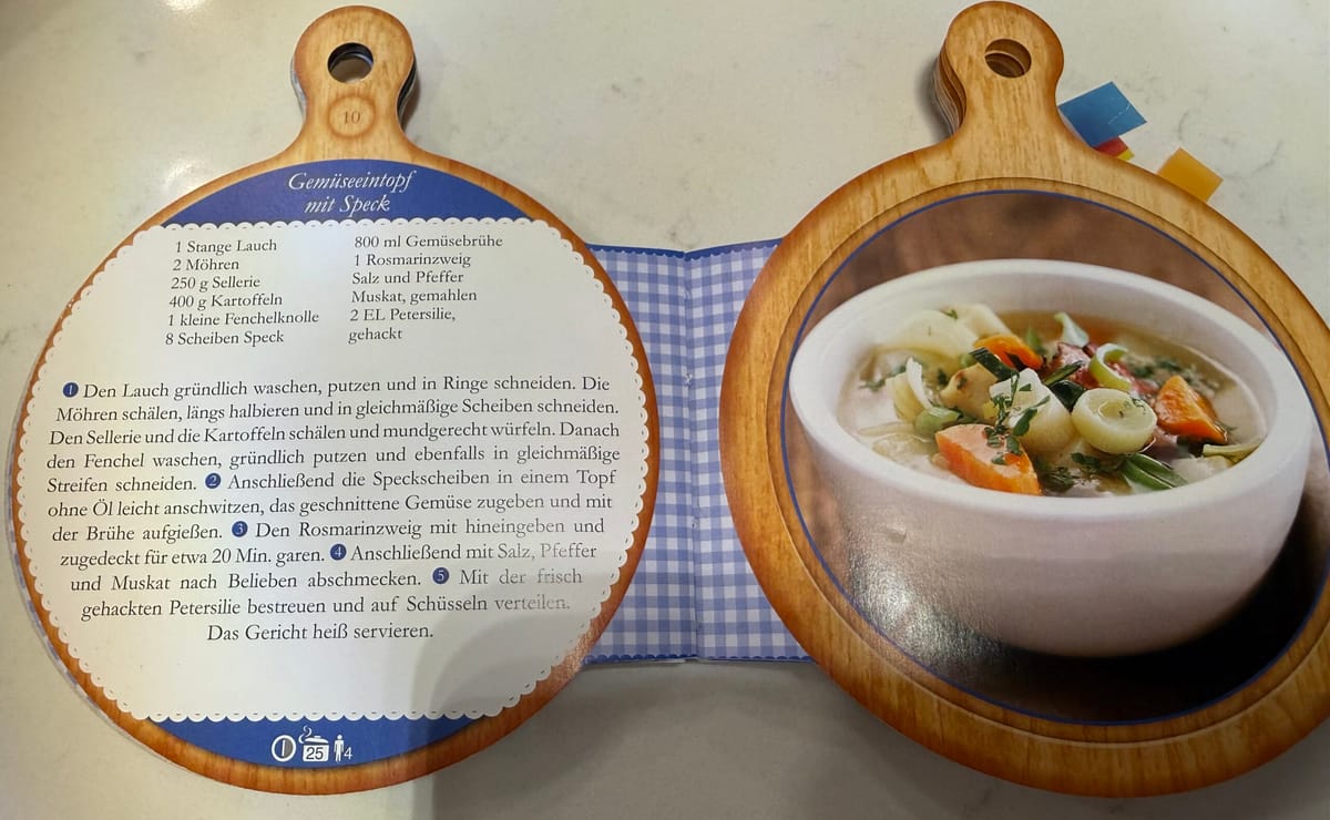 Vegetable Soup with Bacon recipe in German