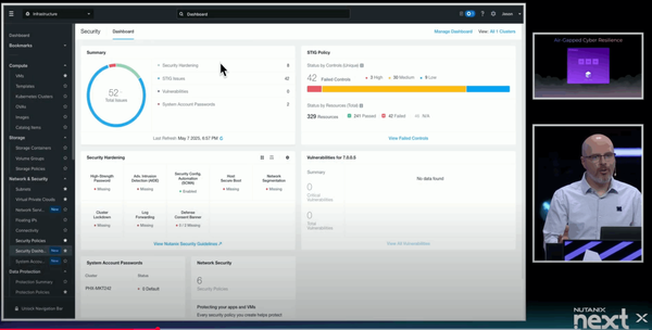 Jason Burns presenting a screen share demo.