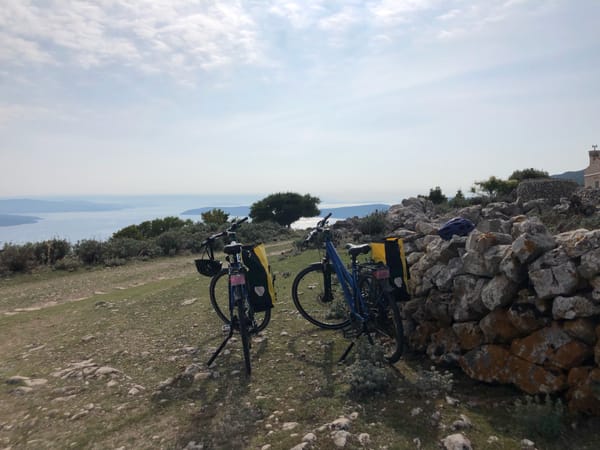 Two bikes on the hill